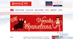 Desktop Screenshot of languageclub.sk